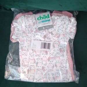 Carter's, 6-9 months, 3 bodysuits, white and pink